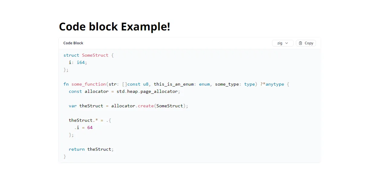 Improved Code Block