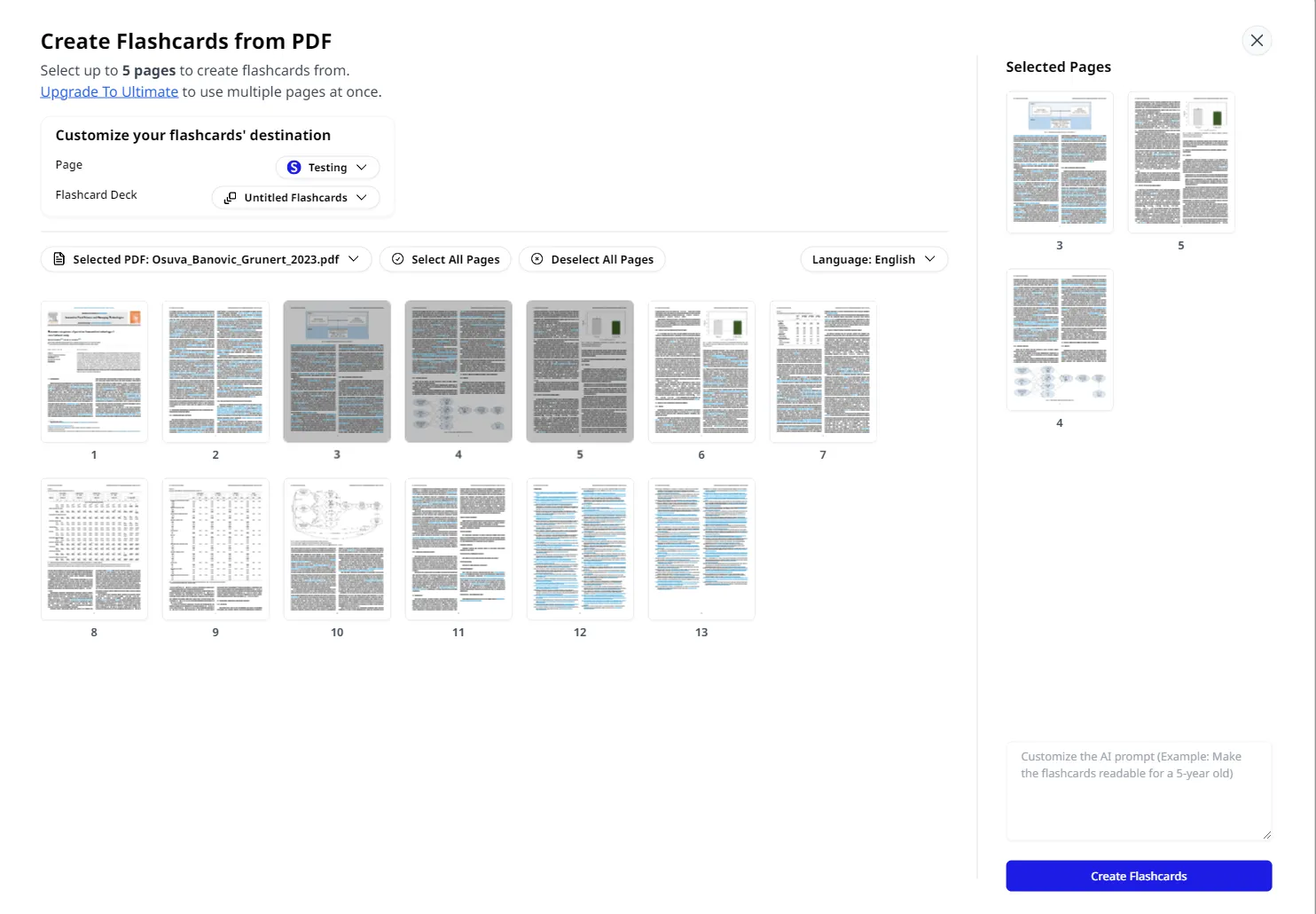 pdf to flashcards improvement