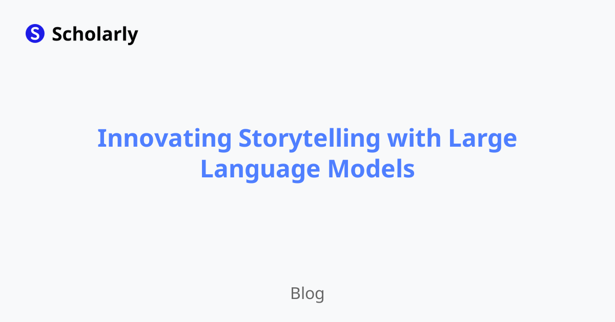 Innovating Storytelling with Large Language Models