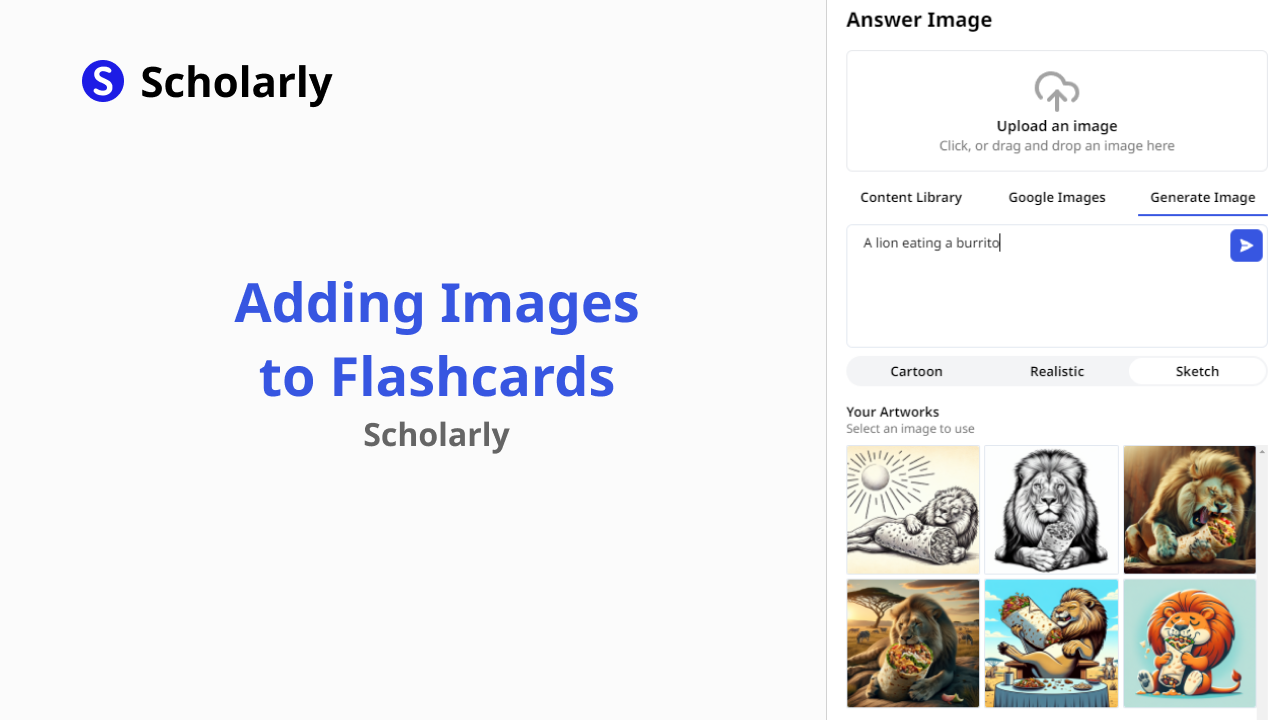 A Fresh New Update to Flashcard Image Uploads on Scholarly!