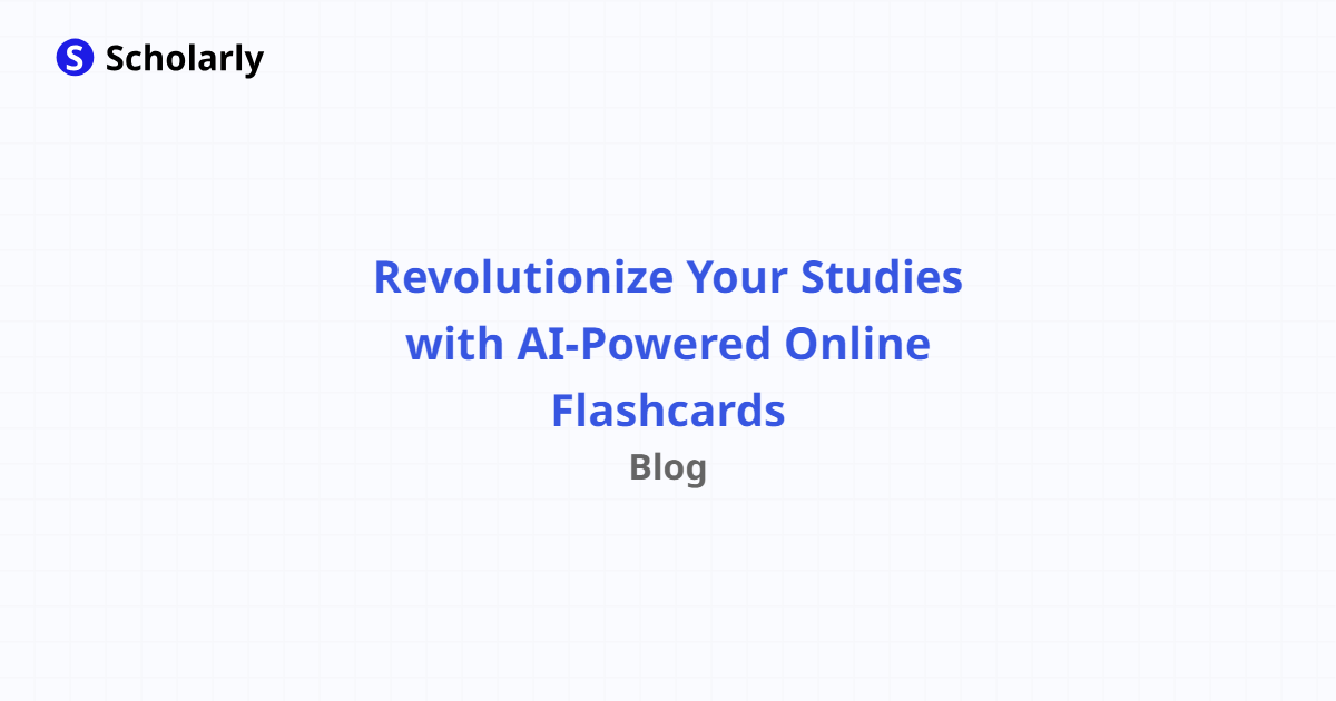 Revolutionize Your Studies With AI-Powered Online Flashcards ...