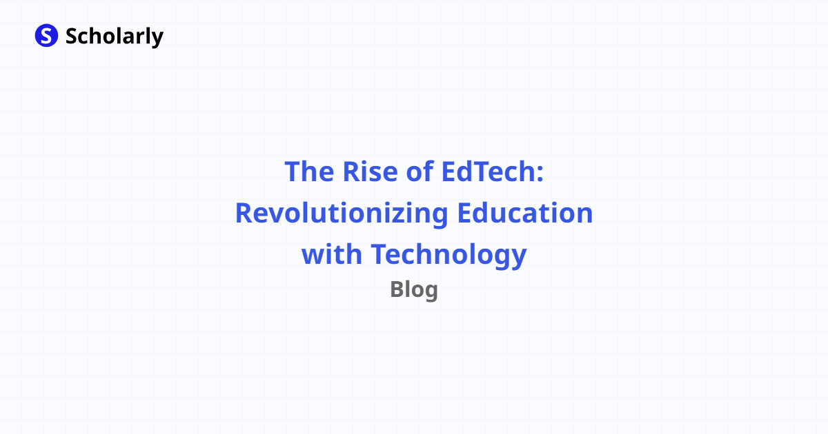 scholarly article education technology