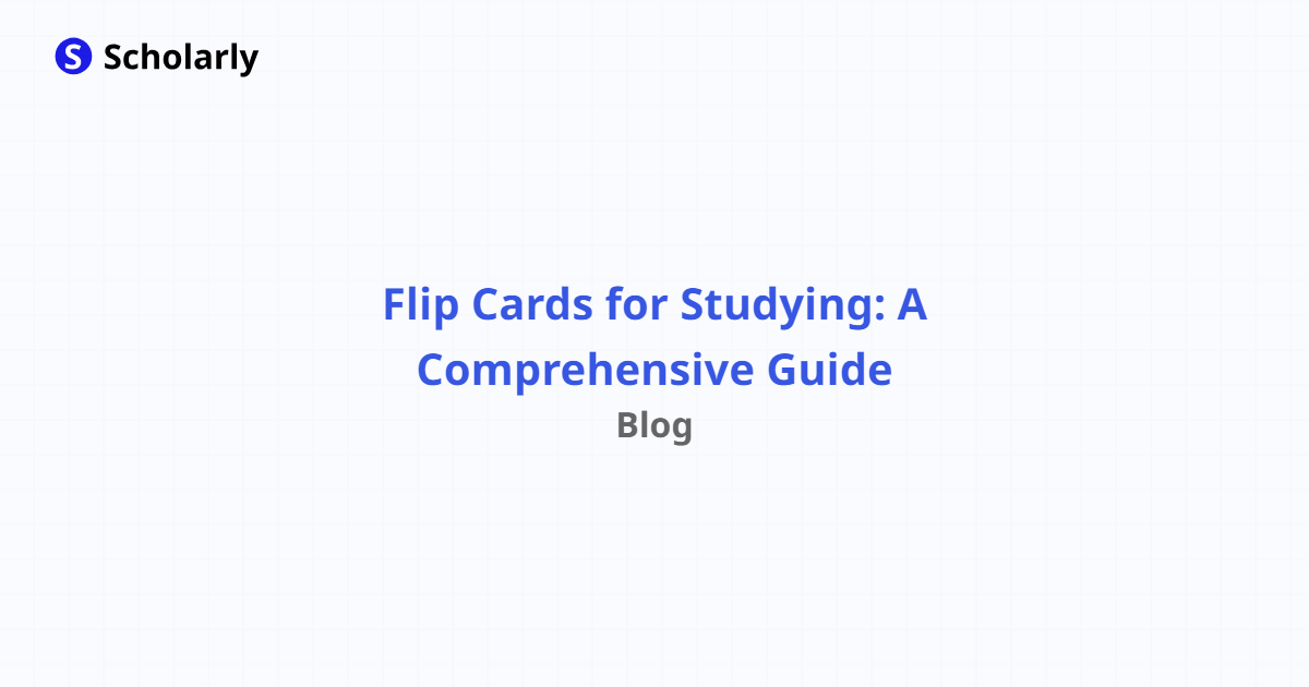 The Ultimate Guide To Flashcard Quizzes - Scholarly Blog