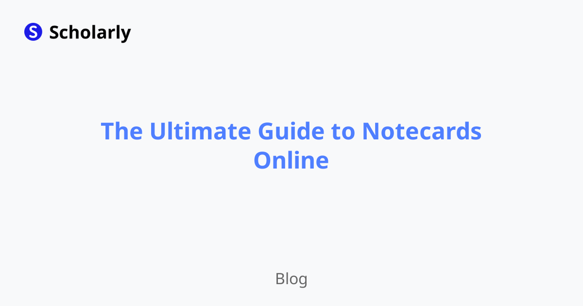The Ultimate Guide to Notecards Online