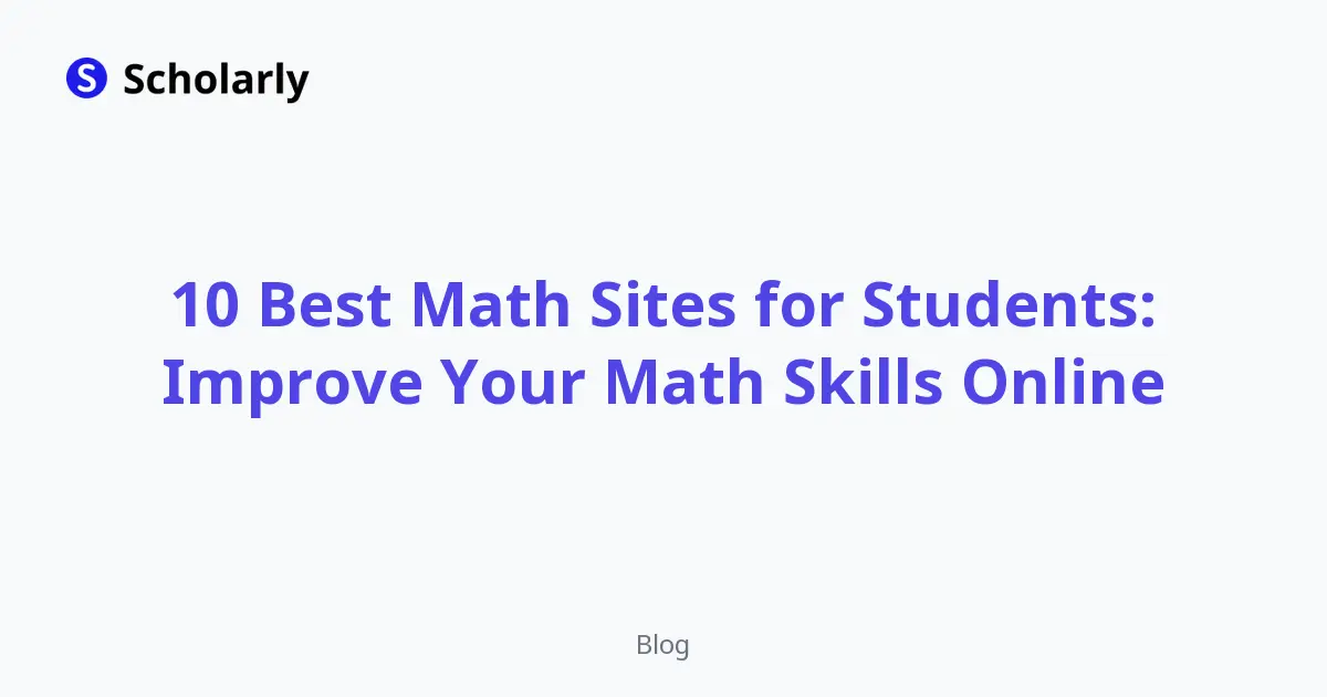 10 Best Math Sites for Students: Improve Your Math Skills Online editorial illustration