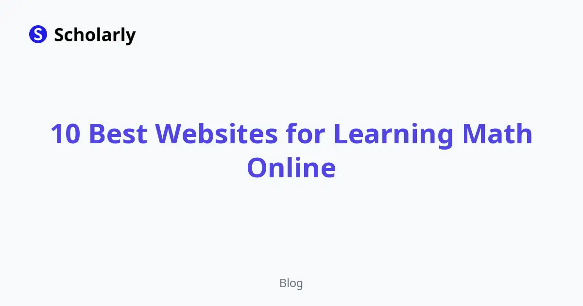 10 Best Websites for Learning Math Online editorial illustration