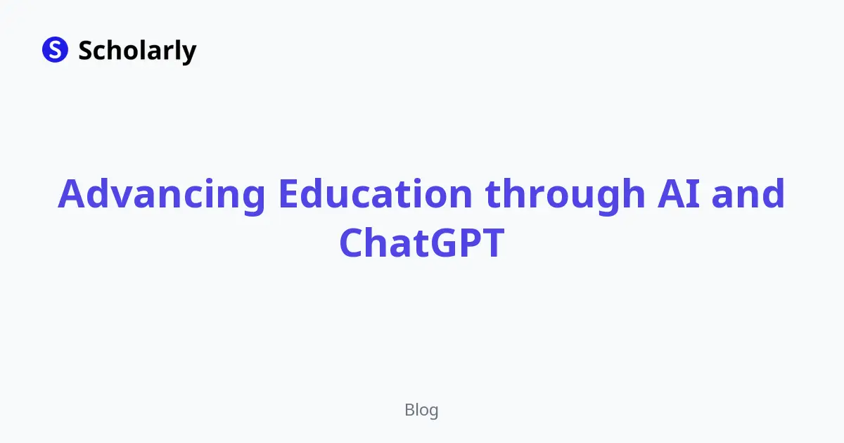 Advancing Education through AI and ChatGPT editorial illustration