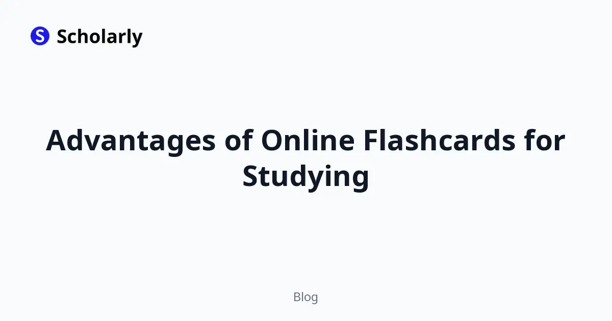 Advantages of Online Flashcards for Studying editorial illustration