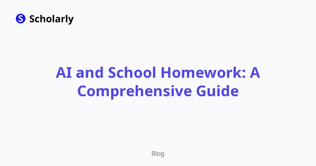 AI and School Homework: A Comprehensive Guide editorial illustration