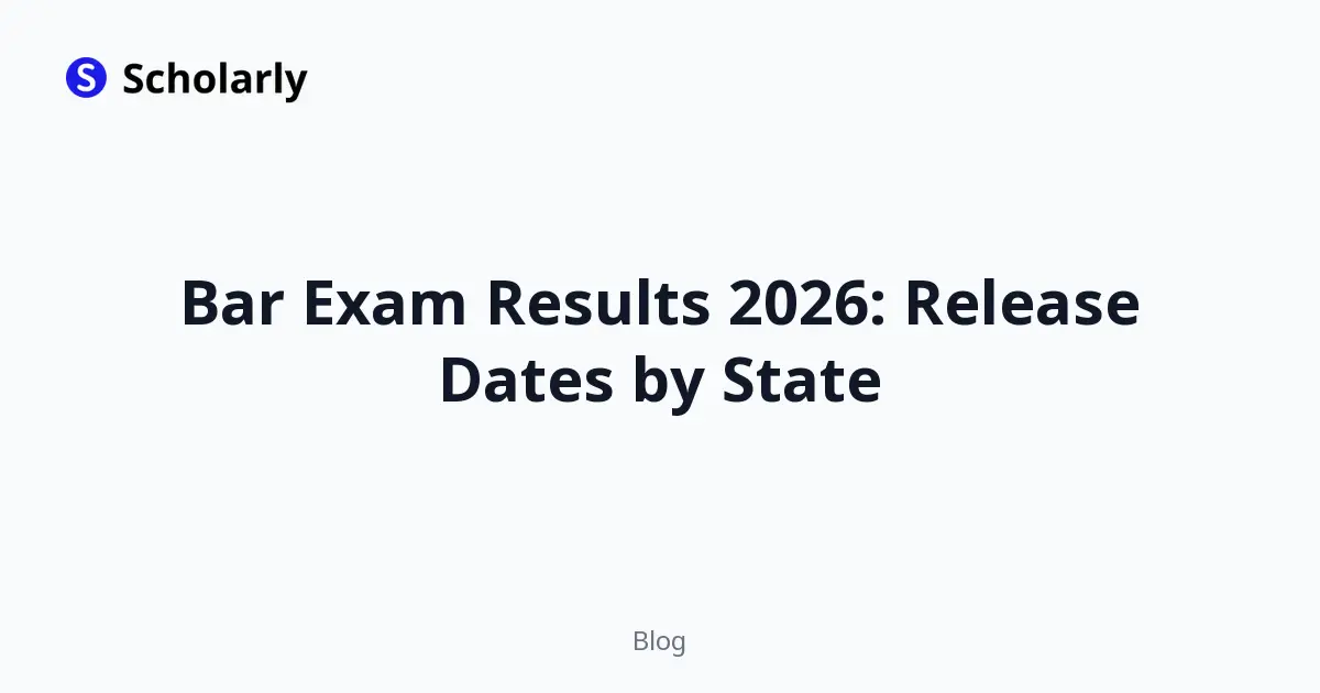 Bar Exam Results 2026: Release Dates by State