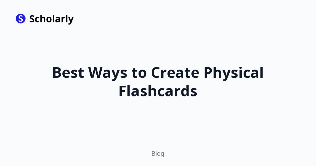Best Ways to Create Physical Flashcards editorial illustration