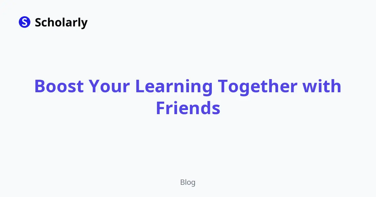 Boost Your Learning Together with Friends editorial illustration