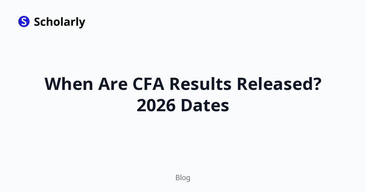 When Are CFA Results Released? 2026 Dates