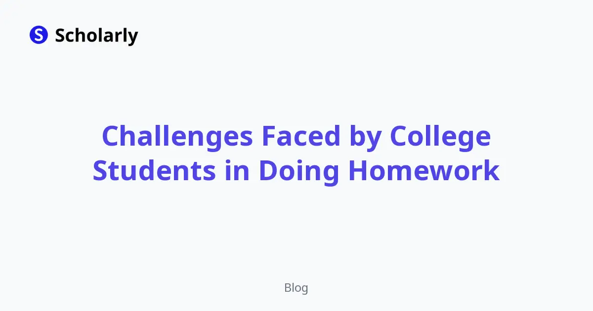 Challenges Faced by College Students in Doing Homework editorial illustration