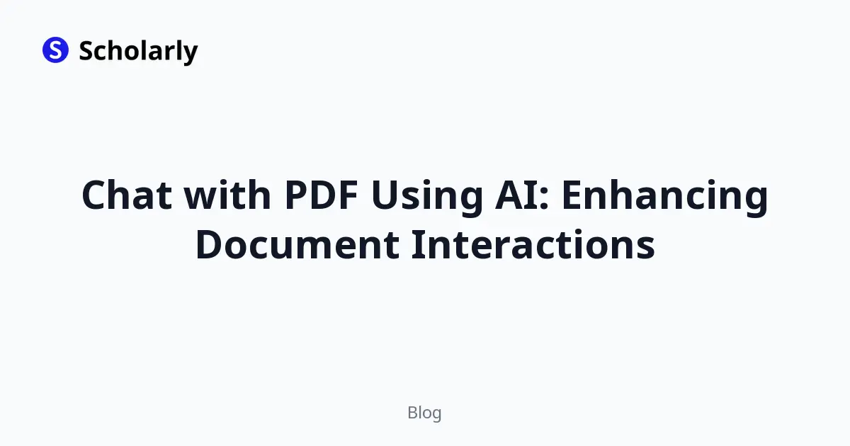 Chat with PDF Using AI: Enhancing Document Interactions editorial illustration