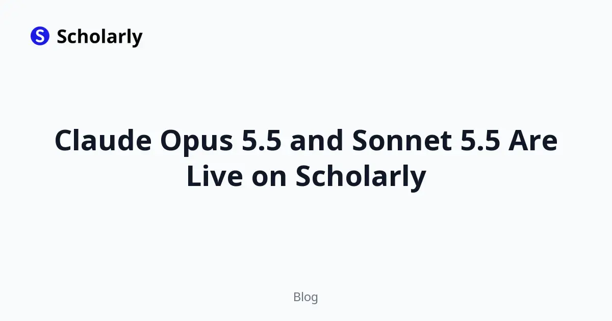 Claude Opus 5.5 and Sonnet 5.5 Are Live on Scholarly editorial illustration