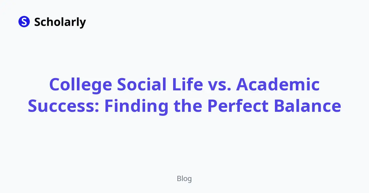 College Social Life vs. Academic Success: Finding the Perfect Balance editorial illustration