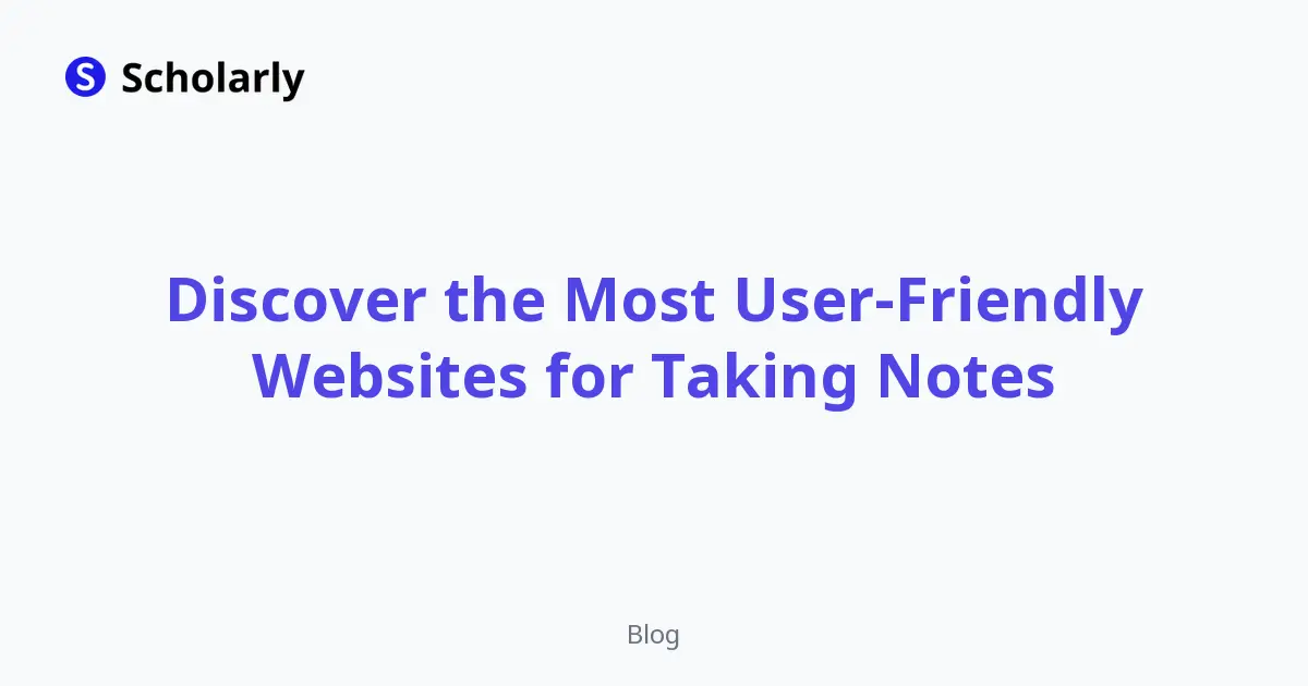 Discover the Most User-Friendly Websites for Taking Notes editorial illustration