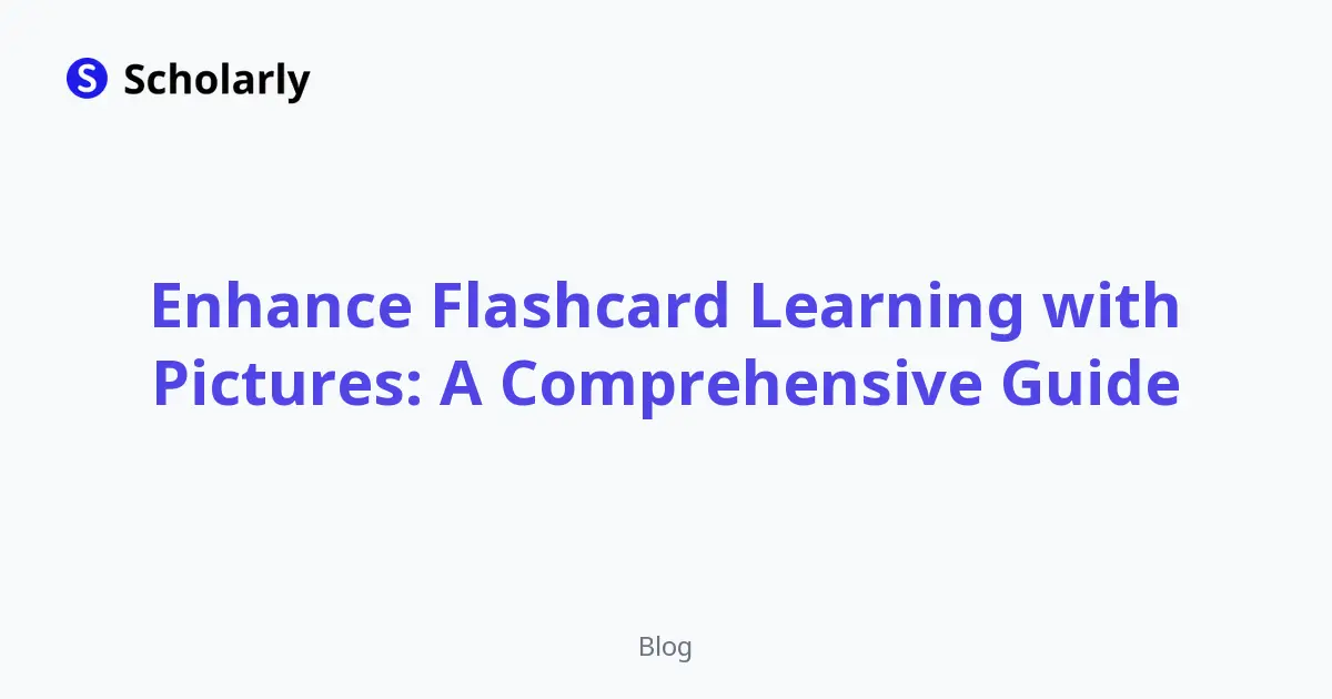 Enhance Flashcard Learning with Pictures: A Comprehensive Guide editorial illustration