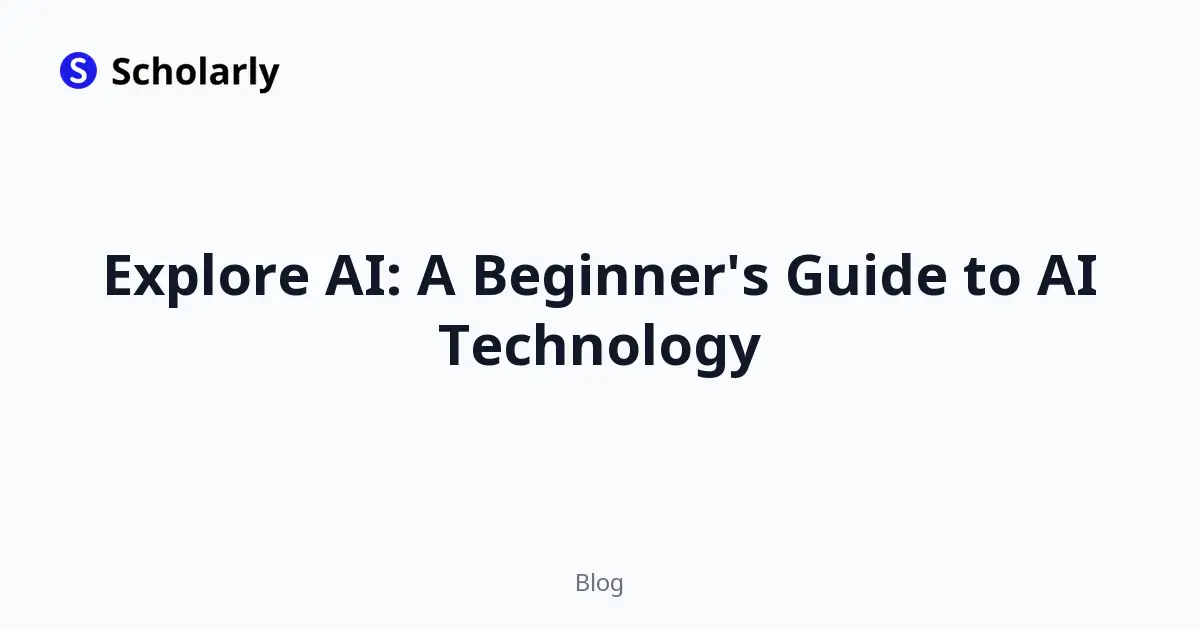 Explore AI: A Beginner's Guide to AI Technology editorial illustration