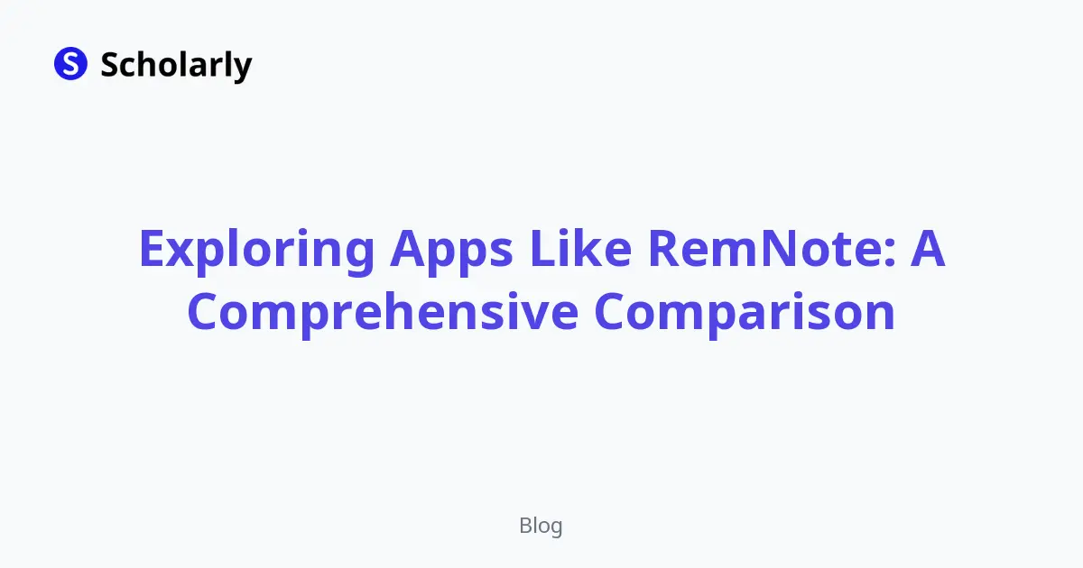 Exploring Apps Like RemNote: A Comprehensive Comparison editorial illustration