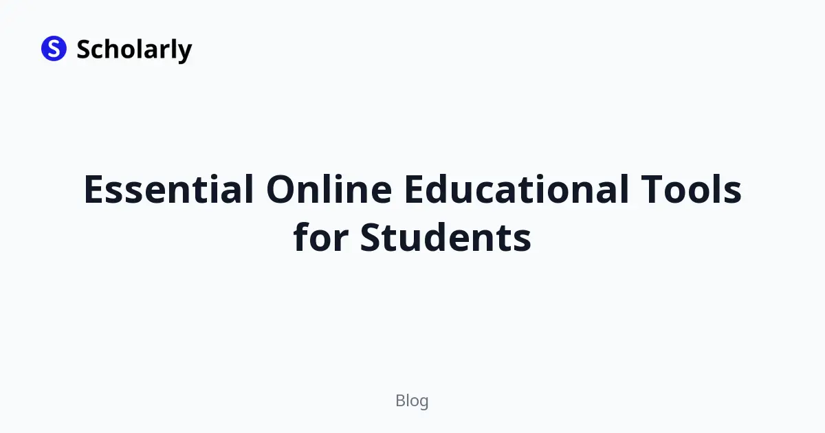 Essential Online Educational Tools for Students editorial illustration