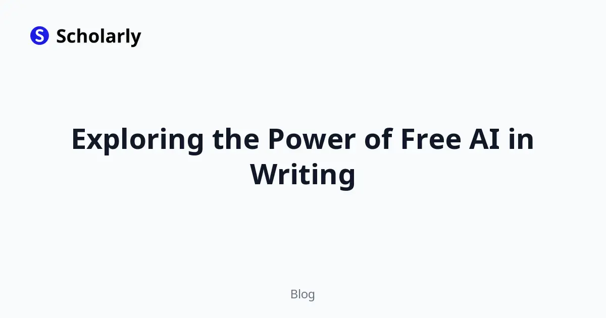 Exploring the Power of Free AI in Writing editorial illustration