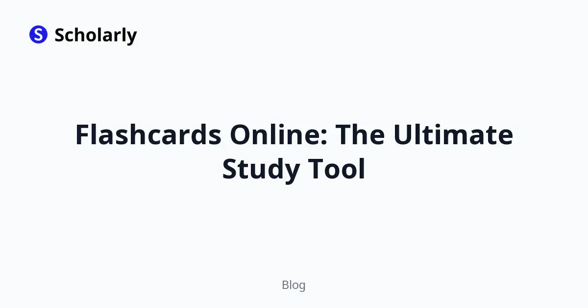 Flashcards Online: The Ultimate Study Tool editorial illustration