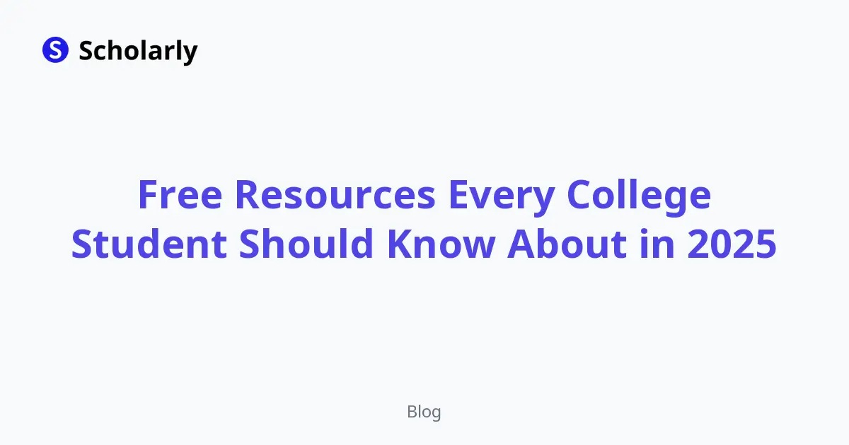 Free Resources Every College Student Needs editorial illustration