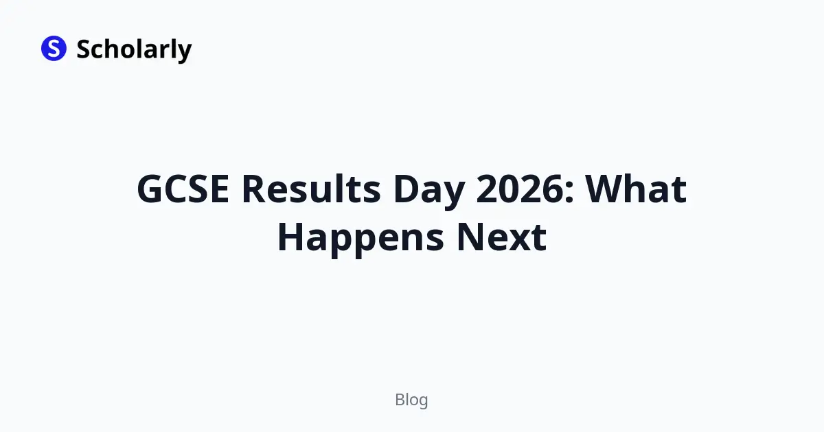 GCSE Results Day 2026: What Happens Next editorial illustration
