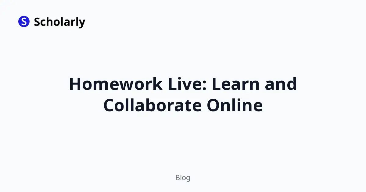 Homework Live: Learn and Collaborate Online editorial illustration