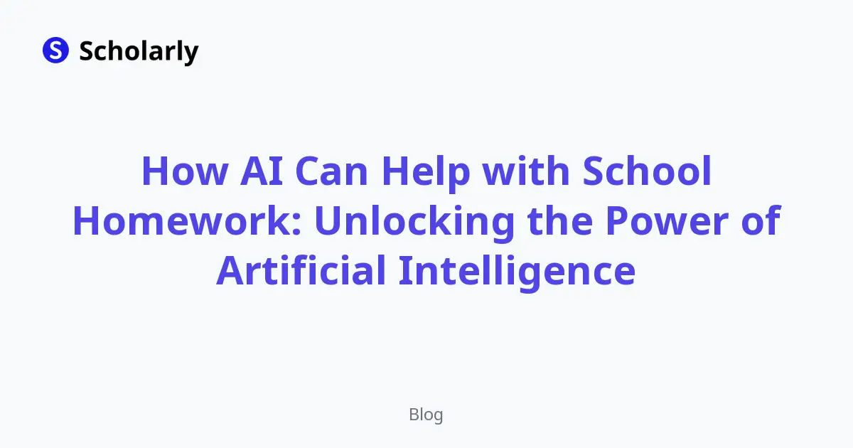 How AI Can Help with School Homework: Unlocking the Power of Artificial Intelligence editorial illustration