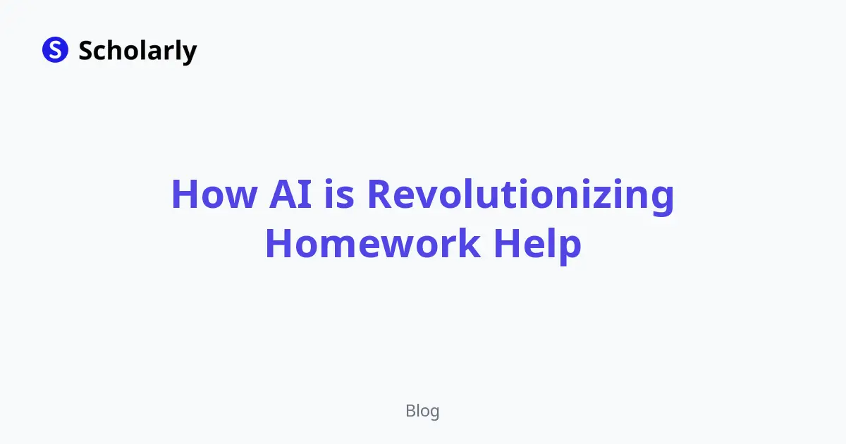 How AI is Revolutionizing Homework Help editorial illustration