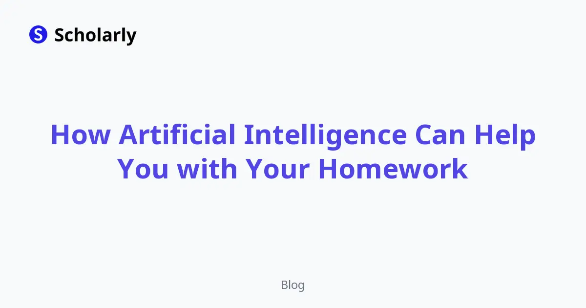 How Artificial Intelligence Can Help You with Your Homework editorial illustration