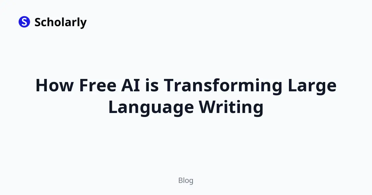 How Free AI is Transforming Large Language Writing editorial illustration