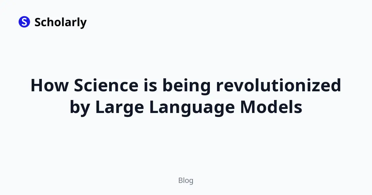 How Science is being revolutionized by Large Language Models editorial illustration