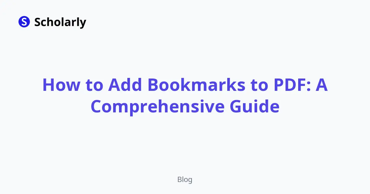 How to Add Bookmarks to PDF: A Comprehensive Guide editorial illustration