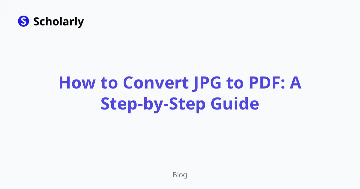 How to Convert JPG to PDF Free (and Merge Images into One)