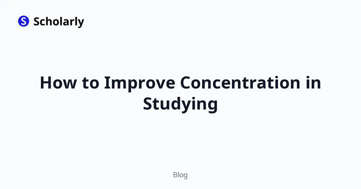 How to Improve Concentration in Studying editorial illustration