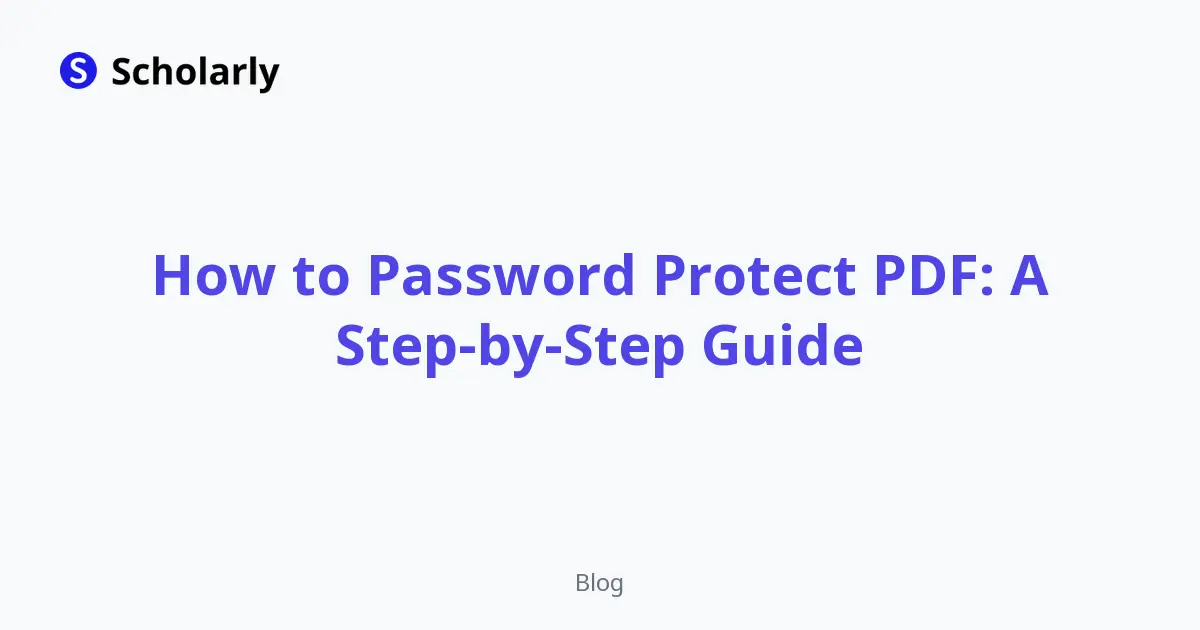 How to Password Protect PDF: A Step-by-Step Guide editorial illustration