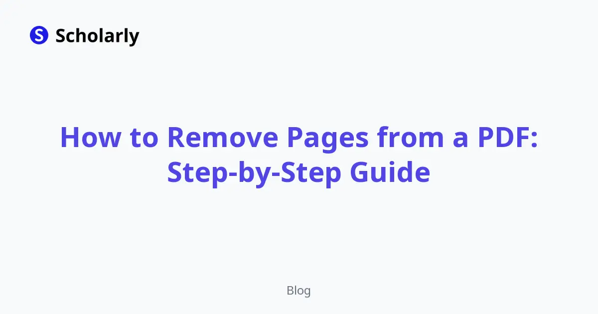 How to Remove Pages from a PDF Free (Mac, Windows & Online)