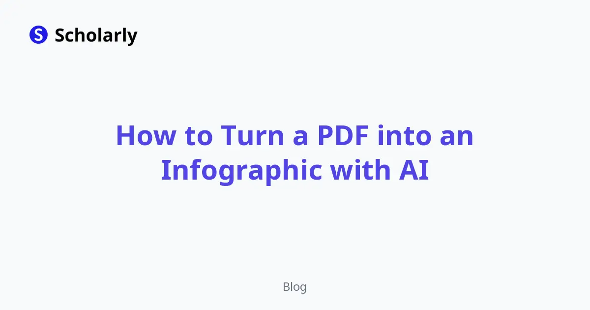 How to Turn a PDF into an Infographic with AI