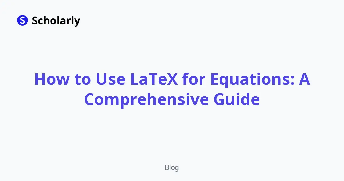 How to Use LaTeX for Equations: A Comprehensive Guide editorial illustration