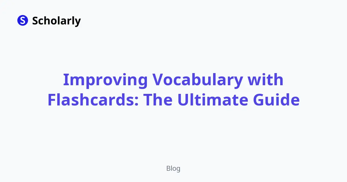 Improving Vocabulary with Flashcards: The Ultimate Guide editorial illustration