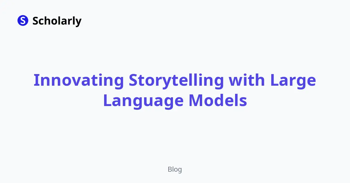 Innovating Storytelling with Large Language Models editorial illustration