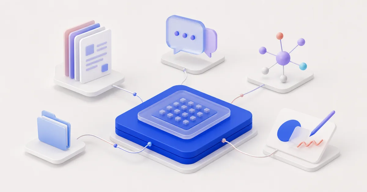 Introducing Projects: A Foundation for Working With AI editorial illustration