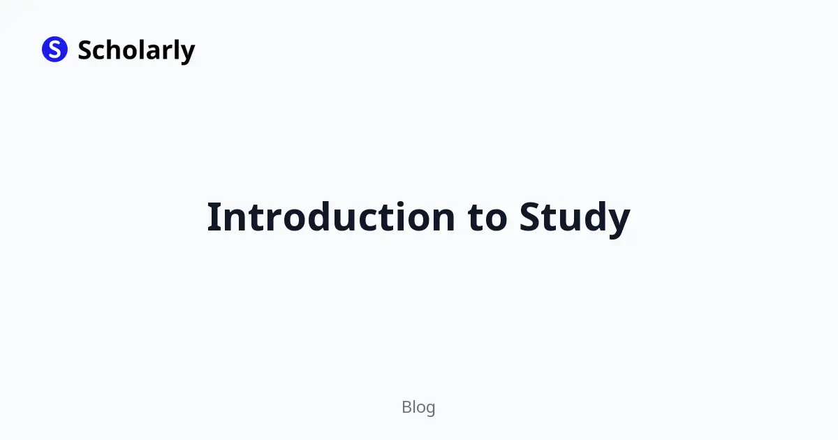 Introduction to Study editorial illustration