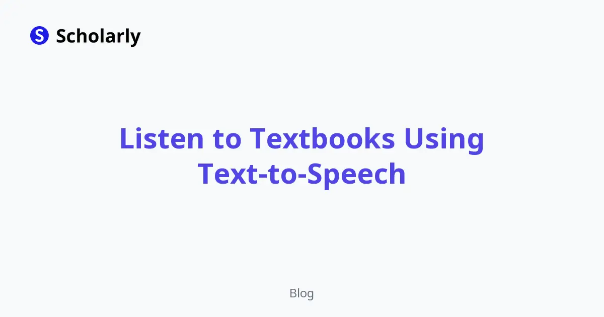 Listen to Textbooks Using Text-to-Speech editorial illustration