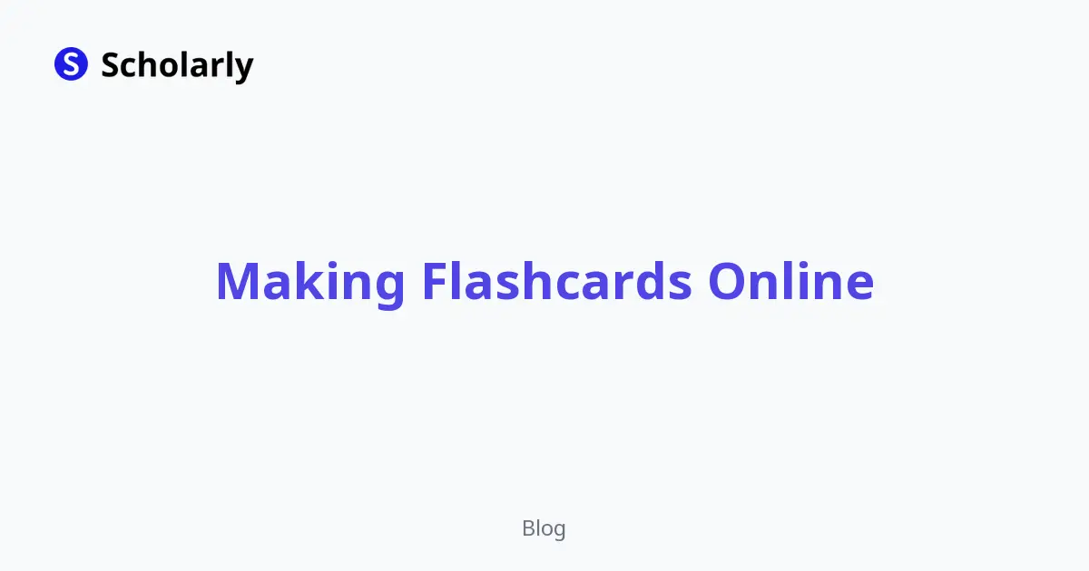 Making Flashcards Online editorial illustration