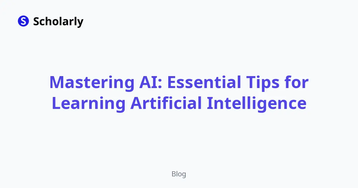 How to Learn Artificial Intelligence: 10 Tips editorial illustration